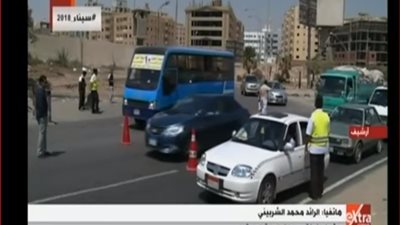 كثافات مرورية متوسطة واستمرار غلق الدائري باتجاه الرماية 