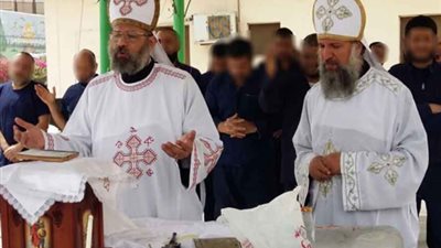 قطاع السجون ينظم قداس للسجناء بمناسبة عيد القيامة 