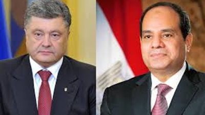 السيسي يتلقى تهنئة من نظيره الأوكراني بفوزه فى الانتخابات الرئاسية