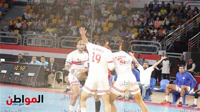 ملعب الشريف يحتفل بفريق يد الزمالك بعد الفوز بالسوبر الأفريقي