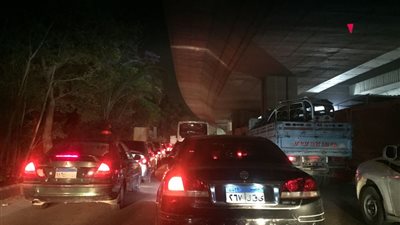 صور| شلل مروري تام في الطريق الدائري المتجه للرماية