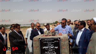 وزير النقل يضع حجر الأساس لإنشاء أول ميناء نهري بمحافظة قنا 