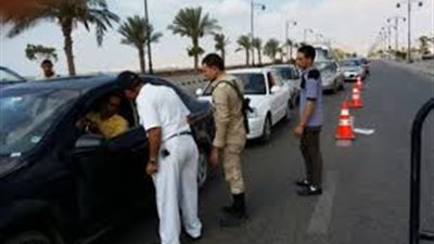 حملة مكبرة تسفر عن ضبط 1945 مخالفة مرورية وتنفيذ 412 بالفيوم