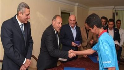 إحتفالية نادي حرس الحدود لصعوده للدورى الممتاز بحضور محافظ الإسكندرية
