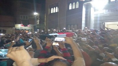 تشييع جثمان الشهيد عبد الحميد محمود أبو المجد بمسقط رأسه بالشرقية