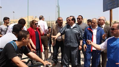 صور| انطلاق فعاليات الملتقى الثالث لماراثون الدراجات‎ بمشاركة رئيس جامعة طنطا