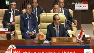 القمة العربية الـ 29| الرئيس السيسى يُحيى العاهل الأردني بسبب إدارته للقمة الماضية 