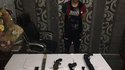 ضبط عاطل هارب من تنفيذ 40 سنة احكام وبحوزته اسلحة نارية بطنطا