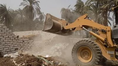 صور| إزالة 53 حالة تعدي على الأراضي الزراعية بالمنيا