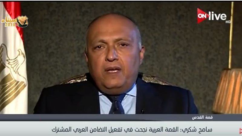  وزير الخارجية سامح