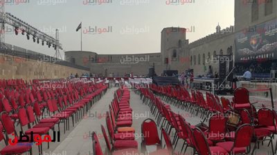 صور| الاستعدادات النهائية لانطلاق مهرجان الطبول الدولي