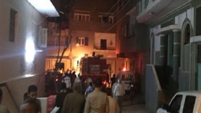 صور| انفجار مستودع أسطوانات غاز بأسيوط