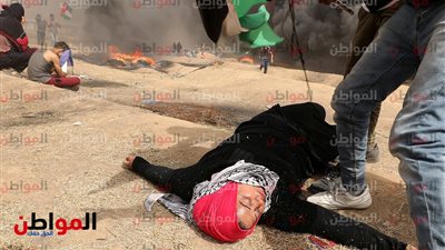 عاجل.. صور| ارتفاع عدد المصابين الفلسطينيين إلى 154 شخص 