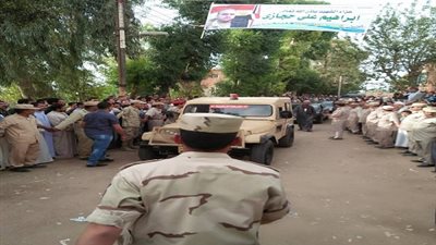 صور| تشييع جثمان شهيد سيناء إبراهيم على إبراهيم فى مسقط رأسه بالمنوفية