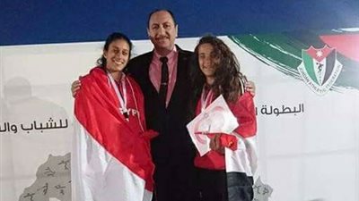 سموحة بطلة العرب في الزانة والجهاز الفني يهدي الميدالية لفرج عامر