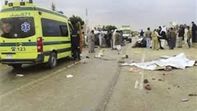 مصرع ربة منزل ورضيعها فى حادث تصادم مروع بالمنوفية 