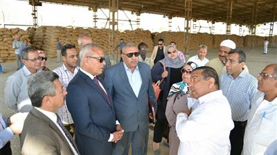 صور| محافظ السويس يتفقد تسليم القمح بمطاحن شرق الدلتا