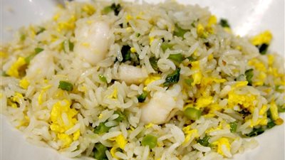 طريقة عمل أرز مقلي بالبيض للدايت 