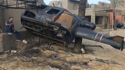 انفجار طائرة هليوكوبتر في 