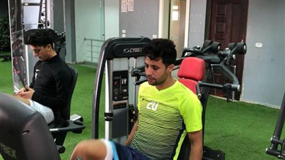 صور| محمد إبراهيم يواصل التدريب منفردا