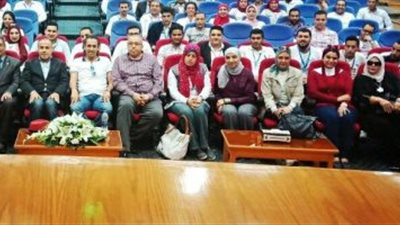 وفد من جامعة طنطا يزور ميناء غرب بورسعيد للتعرف على نشاط الموانئ شرق وغرب