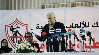 صور| رئيس الزمالك لـ