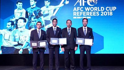 الاتحاد الآسيوي يكرم طاقم التحكيم السعودي المشارك في مونديال روسيا