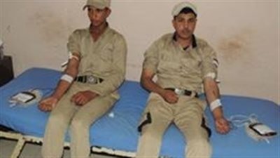 صور| مديرية أمن المنيا تنظم حملة للتبرع بالدم 