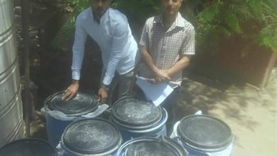 ضبط 2450 لتر لبن غير صالح للاستخدام الآدمي ببني سويف