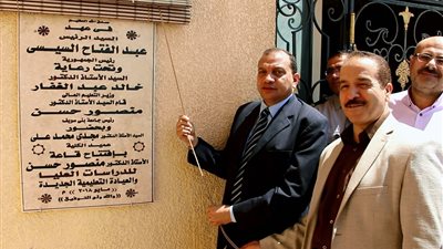 رئيس جامعة بني سويف يتفقد المنشآت الجديدة شرق النيل 