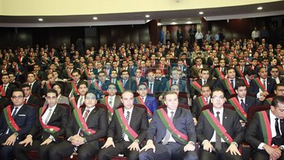 بالصور.. معاونوا النيابة العامة دفعة 2013 يؤدون اليمين أمام وزير العدل .