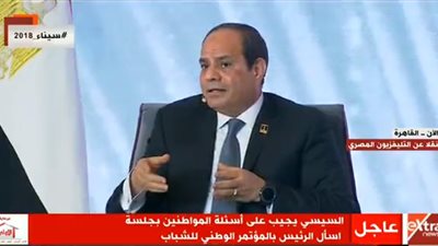 السيسي في جلسة 