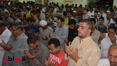 إقامة صلاة التروايح بمركز ومدينة إهناسيا ببني سويف