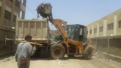 رفع 180 طن قمامة في الخانكة