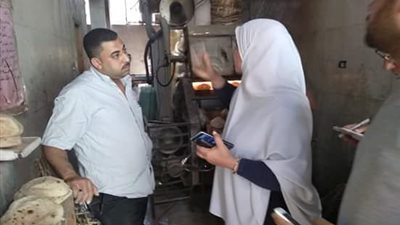 صور| تحرير 7 محاضر نظافة ونقص وزن لمخابز مخالفة في قليوب 