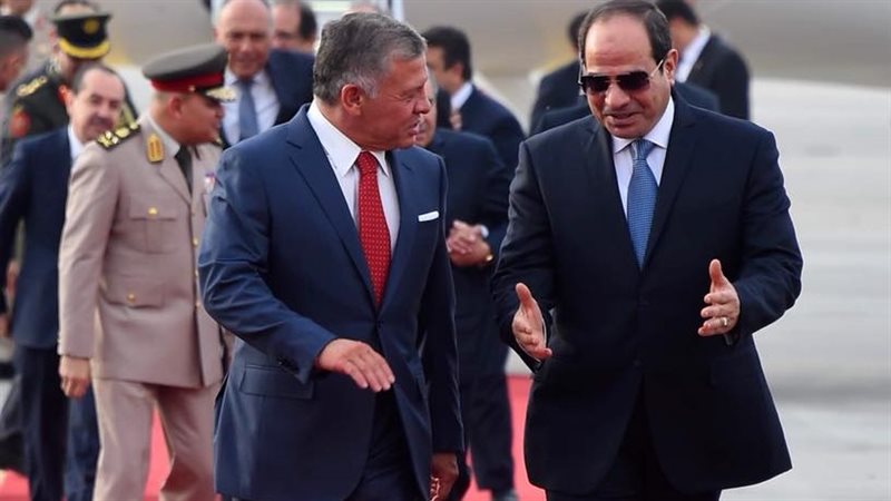 السيسي والعاهل الاردني