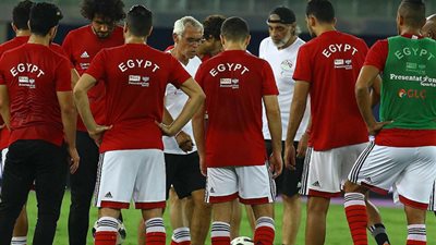 صور مران منتخب مصر استعدادا لمواجهة الكويت الودية