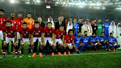 صور مباراة مصر والكويت الودية