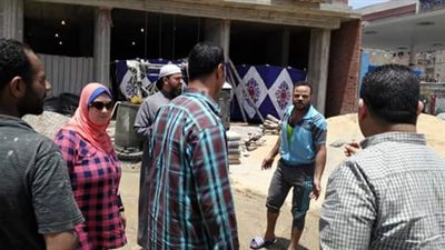 ضبط حالتي بناء مخالف بدون ترخيص فى شبرا الخيمة 