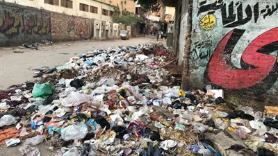 أهالي المطرية يعانون من غياب صناديق القمامة 