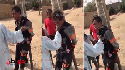 فيديو| علقة ساخنة لحرامي بعد مطاردة عنيفة مع الأهالي بـ