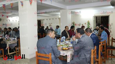 صور| إقامة إفطار جماعى كنسي بالسويس بـ