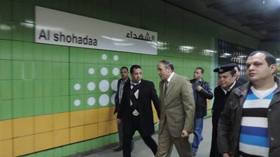 عاجل| انبعاث الدخان من مترو الشهداء 