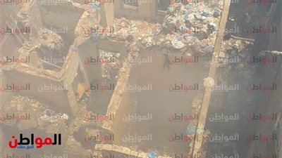 صور| اندلاع حريق هائل داخل أحد العقارات المهجورة بـ