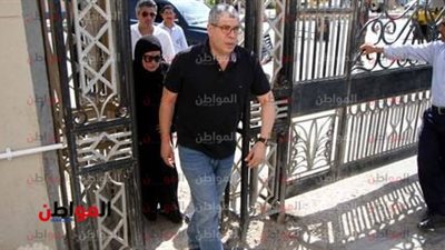 صور| جنازة نجل محمد فضل.. وتواجد الفنان علي ربيع 