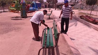 صور| تطوير حديقة الأسرة بـ