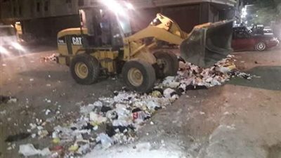 رفع 10 طن من مخلفات القمامة بـ