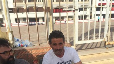 صورة| مدرب أحمال الزمالك الجديد في مران الزمالك