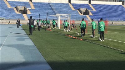 صور| السعودية تؤدي أول مران في روسيا 