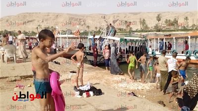 فيديو وصور| قضاء عيد الفطر في أحضان النيل بسوهاج